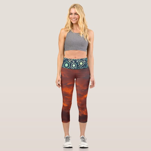 Sonnenlicht Capri Leggings (Vorderseite)