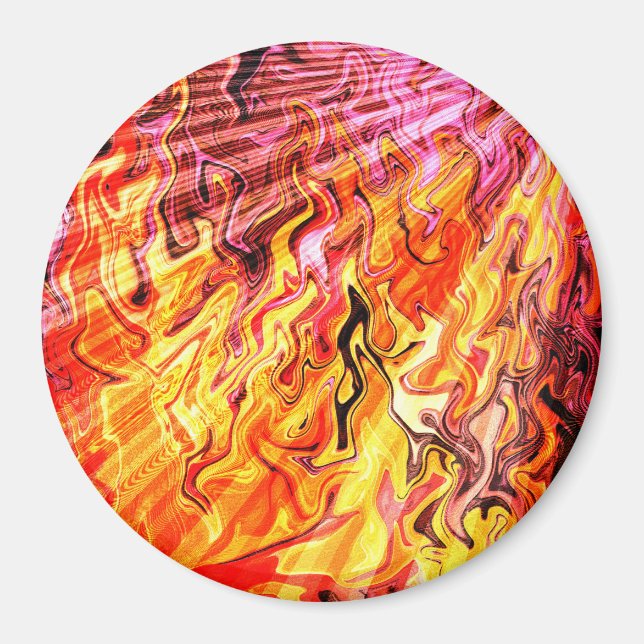 Sonnenlicht durch Flammen...... Magnet (Vorne)