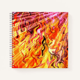 Sonnenlicht durch Flammen...... Notizbuch