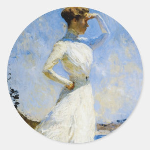 Sonnenlicht durch Frank Benson Runder Aufkleber