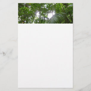 Sonnenlicht durch Regenwaldkanopie tropisches Grün Briefpapier