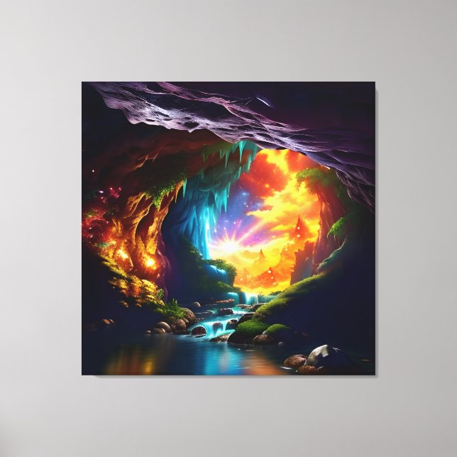 Sonnenlicht Höhle Blume Schönheit 8 Leinwanddruck (Vorderseite)