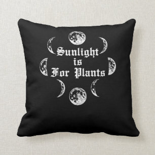 Sonnenlicht ist für Pflanze Goth Wicca Gothic Emo Kissen