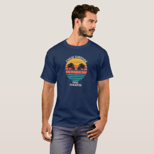 Sonnenlicht jagen, Paradies finden Vintage Sonnenu T-Shirt