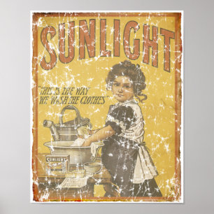 Sonnenlicht Seife - 1873 - Not leidend Poster