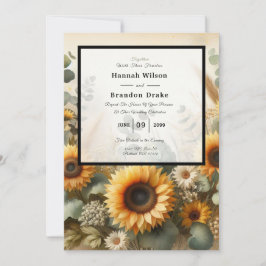 Sonnenlicht Sommersonnenblumen blühen Einladung