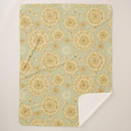 Sonnenlicht Stille II in Light Olive Sherpadecke