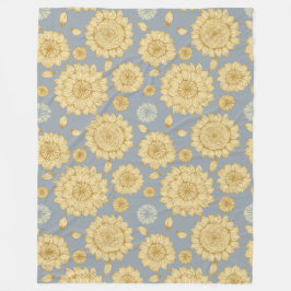 Sonnenlicht Stille II in Soft Blue Gray Fleecedecke