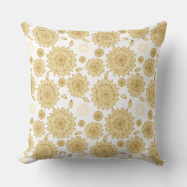 Sonnenlicht-Stille II in Weiß Kissen