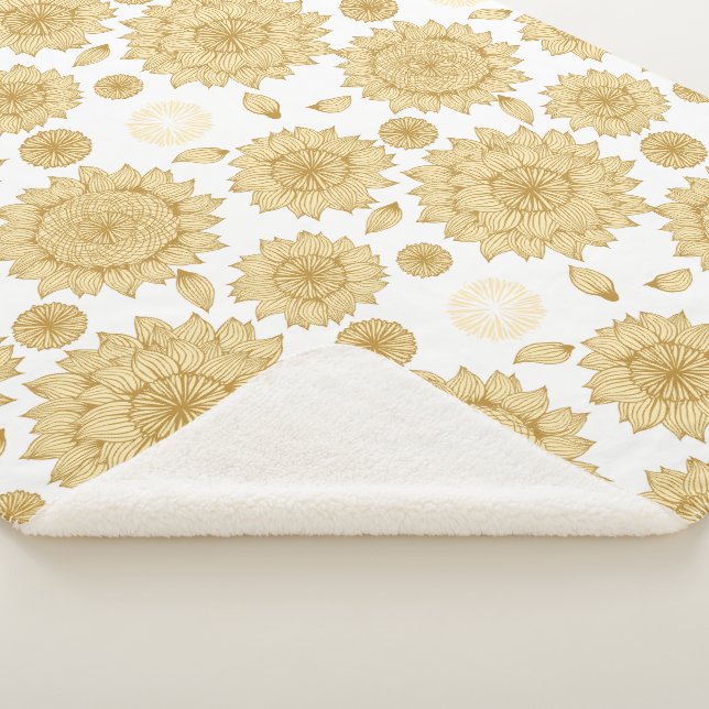 Sonnenlicht-Stille II in Weiß Sherpadecke (3/4)