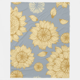 Sonnenlicht Stille in Weich Blau Grau Fleecedecke