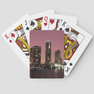Sonnenlicht über Miami nach einem Sturm Spielkarten