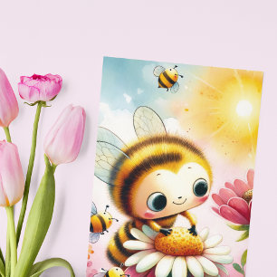 Sonnenlicht und Blüten Postkarte