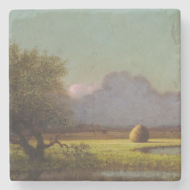 Sonnenlicht und Schatten Steinuntersetzer (Vorderseite)