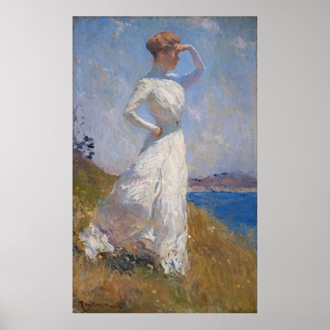 Sonnenlicht von Frank Weston Benson Poster (Vorne)