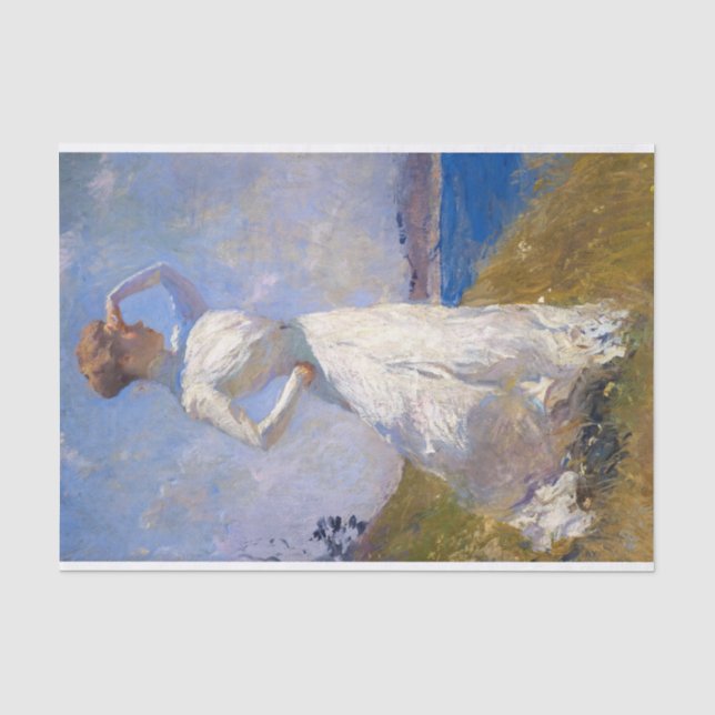 Sonnenlicht von Frank Weston Benson Seidenpapier (Vorderseite)