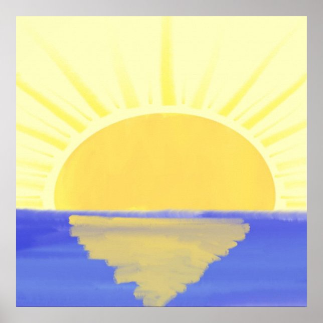 Sonnenmalerei Poster (Vorne)