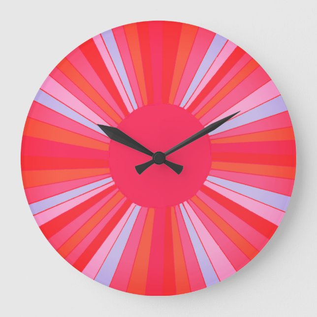 Sonnenmauer-Uhr Große Wanduhr (Vorderseite)