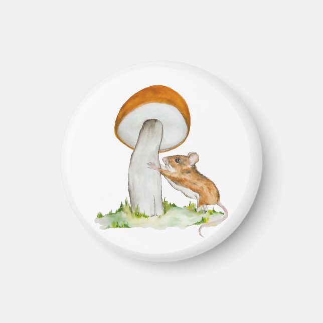 Sonnenmaus mit wildem Pilz Magnet (Vorne)
