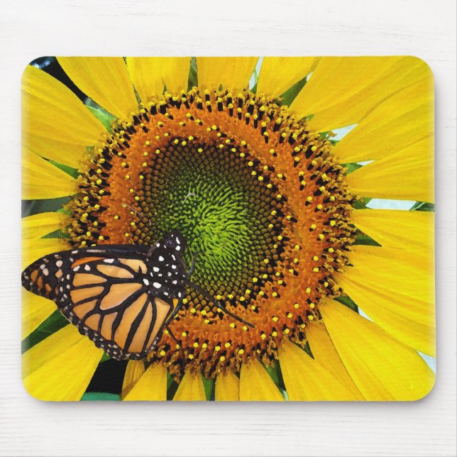 Sonnenmonarch-Schmetterling-Mousepad Mousepad (Vorne)