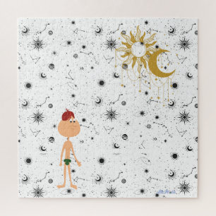 Sonnenmond-Sterne Menschen Puzzle