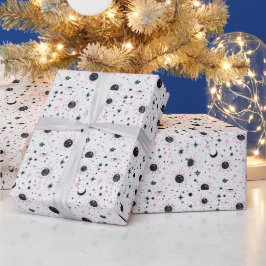 Sonnenmondstars aus Schwarz und Gold Geschenkpapier