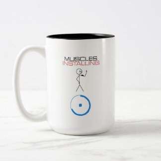 Sonnenmuskeln installieren Kaffee-Cup Zweifarbige Tasse