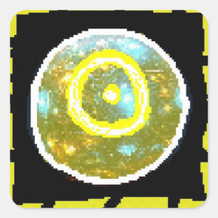 Sonnennacht Quadratischer Aufkleber