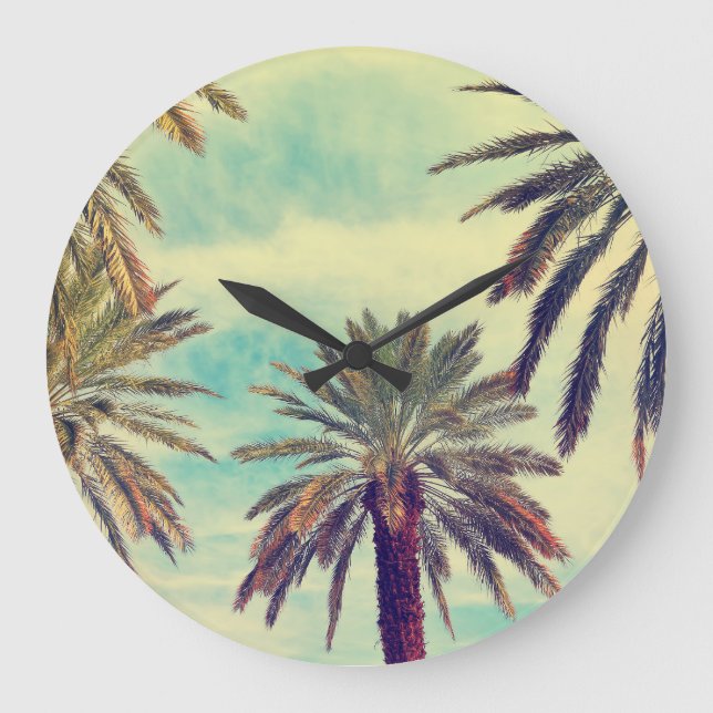 Sonnenpalmenplantage: Kulturoase. Große Wanduhr (Vorderseite)