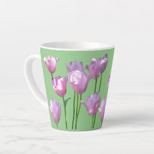 Sonnenrosa Tulpen Kruste. BC Green Latte Tasse
