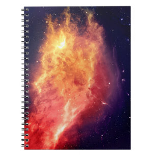Sonnens Feuer quer durch das Universum Notizblock