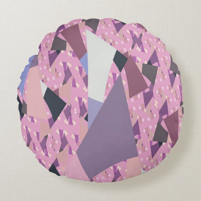 SONNENSAILEN ABSTRAKT RUNDES KISSEN (Vorderseite)