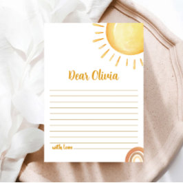 Sonnenschein 1. Geburtstagszeit Kapselkarte Einladung