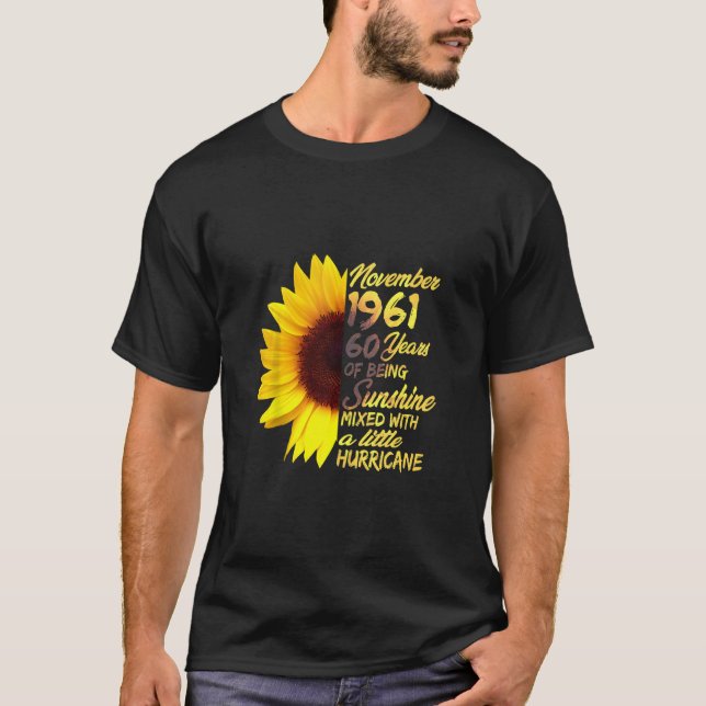 Sonnenschein 60. Geburtstag November 1961 T-Shirt (Vorderseite)