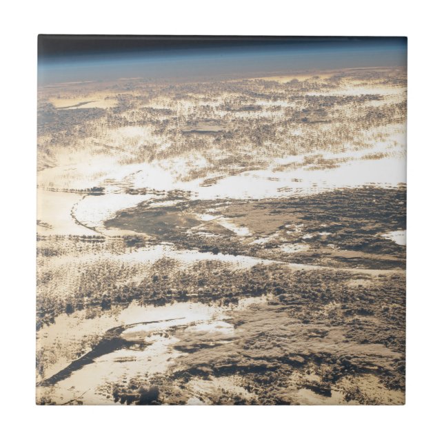 Sonnenschein abseits des Atlantiks Fliese (Vorderseite)