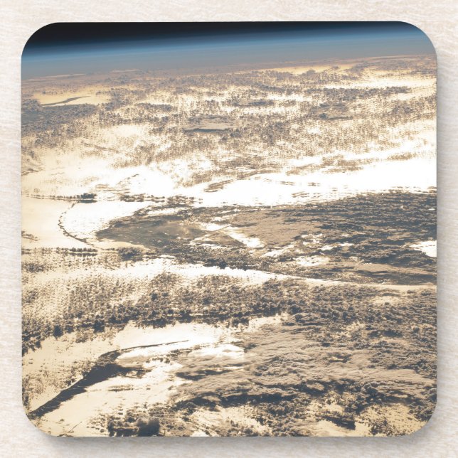 Sonnenschein abseits des Atlantiks Getränkeuntersetzer (Vorderseite)