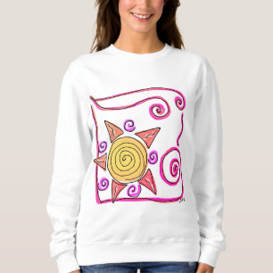 Sonnenschein-Abstrakte Kunst zum Tragen Sweatshirt