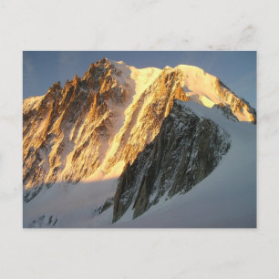 Sonnenschein auf dem Berg Blanc Postkarte