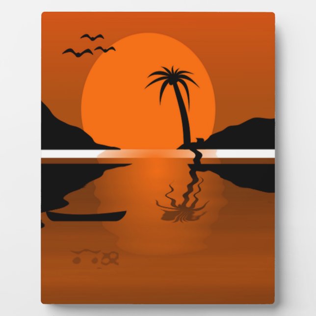 SONNENSCHEIN AUF DEM WASSER FOTOPLATTE (Vorderseite)