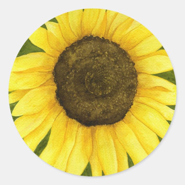 Sonnenschein auf einem Aufkleber (Vorderseite)
