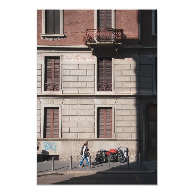 Sonnenschein auf einem Motorrad Fotodruck (Vorne)