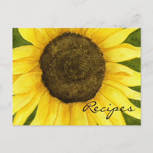 Sonnenschein auf einer Tick-Recipe-Karte Postkarte (Vorderseite)