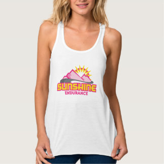 Sonnenschein-Ausdauer-rosa laufender Tank Top