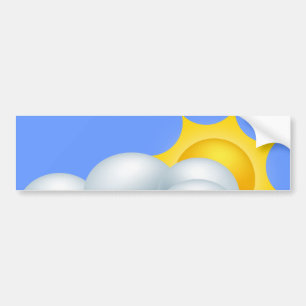 Sonnenschein Autoaufkleber