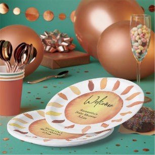 Sonnenschein-Baby-Party Pappteller
