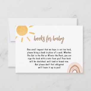 Sonnenschein Baby Shower Book for baby Card