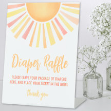 Sonnenschein Baby Shower Windel Raffle