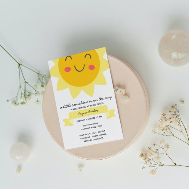 Sonnenschein-Babydusche Einladung (Von Creator hochgeladen)