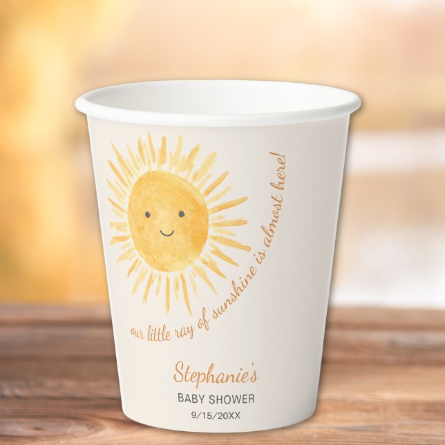 Sonnenschein-Babydusche Pappbecher (Von Creator hochgeladen)