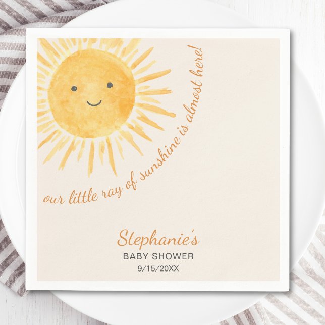 Sonnenschein-Babydusche Serviette (Von Creator hochgeladen)